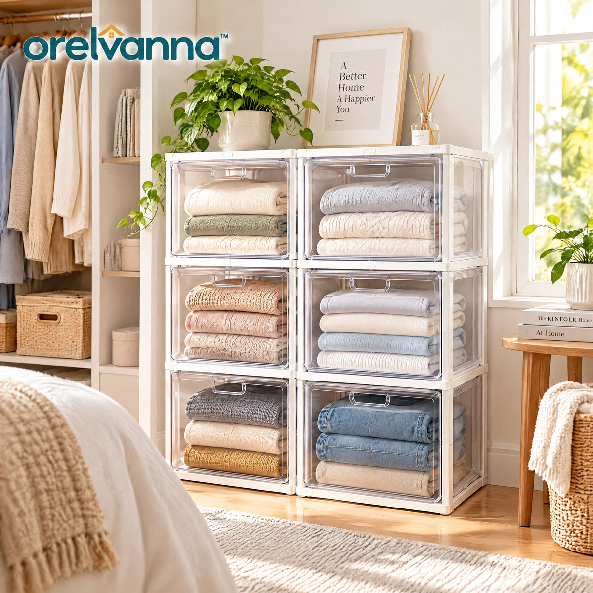 Orelvanna™ Modular Clear Front Storage Drawer Set — image 5
