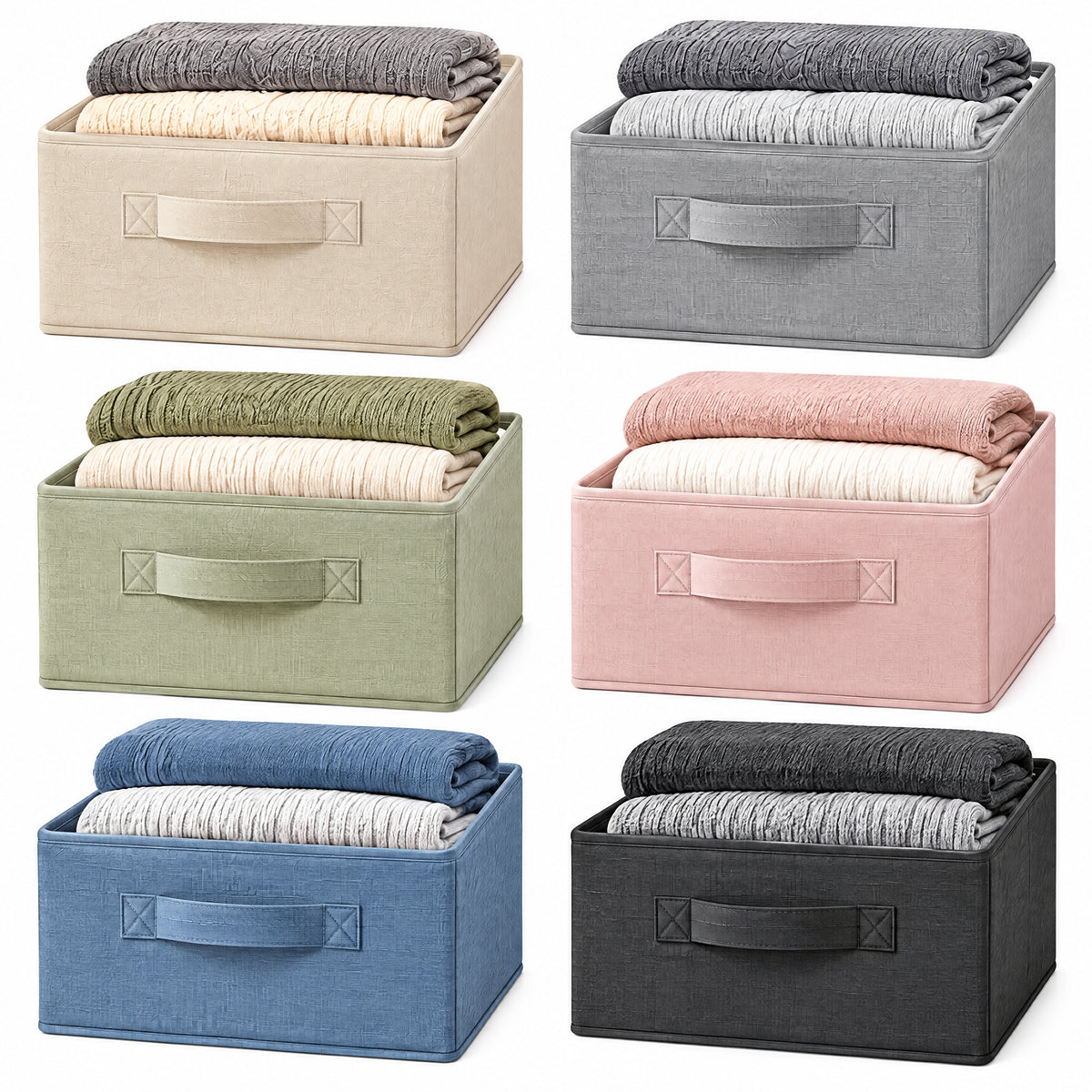 Orelvanna™ Fabric Closet Storage Bin Set — image 2