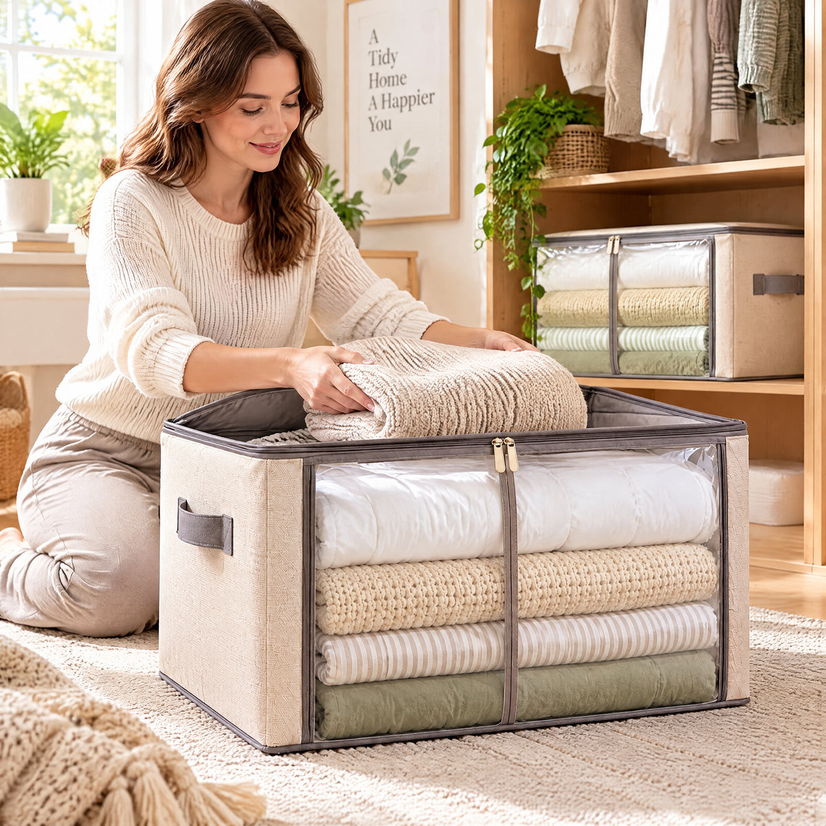 Orelvanna™ Large Bedding Storage Organizer — image 2