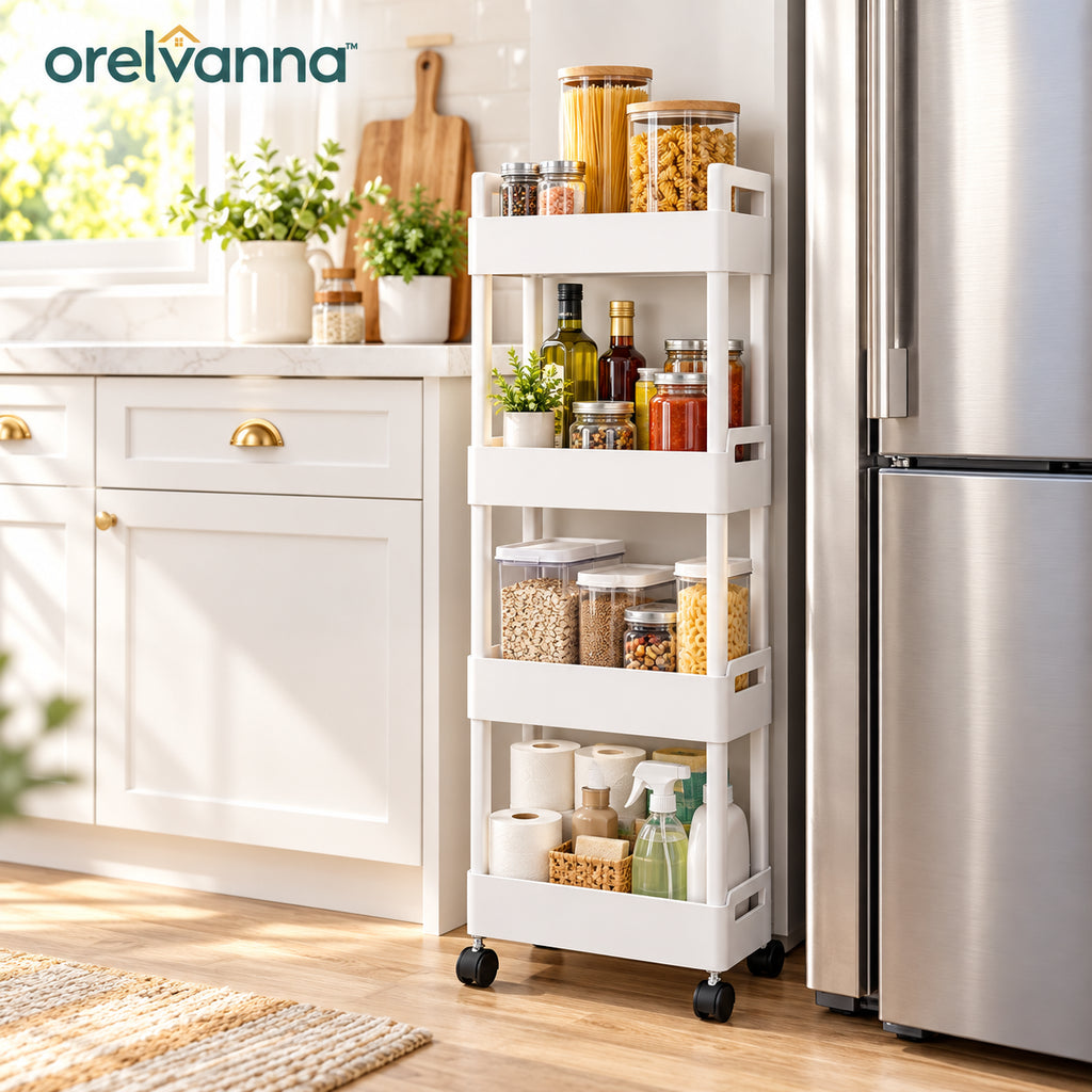 Orelvanna™ Slim Rolling Storage Cart — image 1