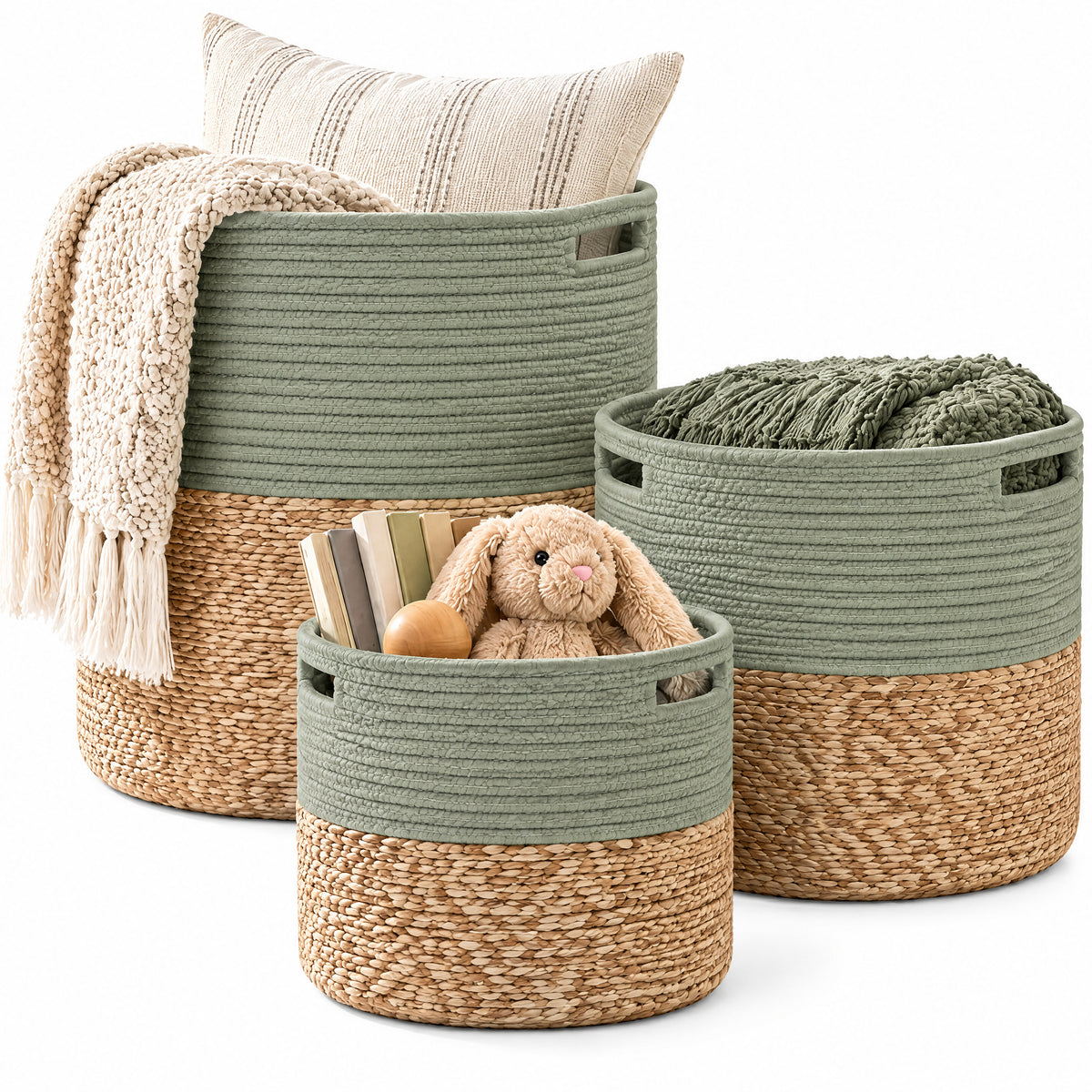 Orelvanna™ Woven Decorative Storage Basket Set — image 4