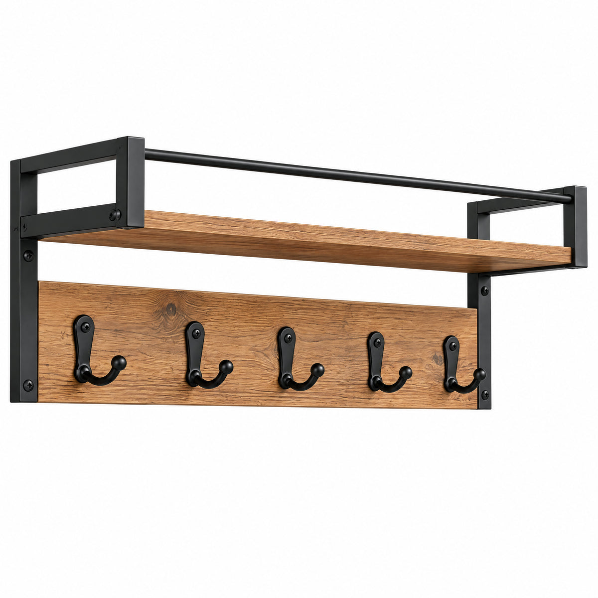 Orelvanna™ Wall-Mounted Entryway Shelf with Hooks — image 5