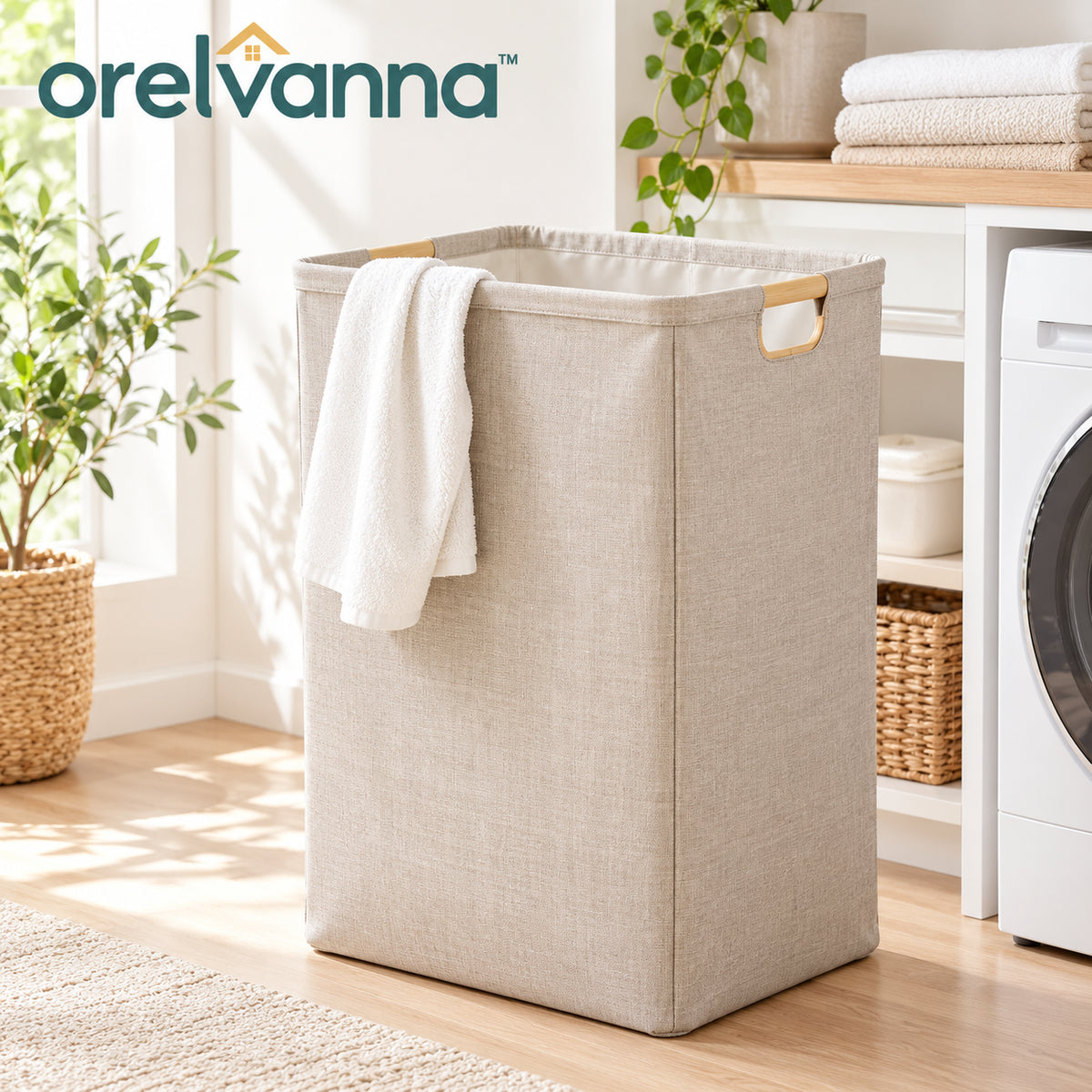 Orelvanna™ Large Fabric Laundry Hamper — image 1