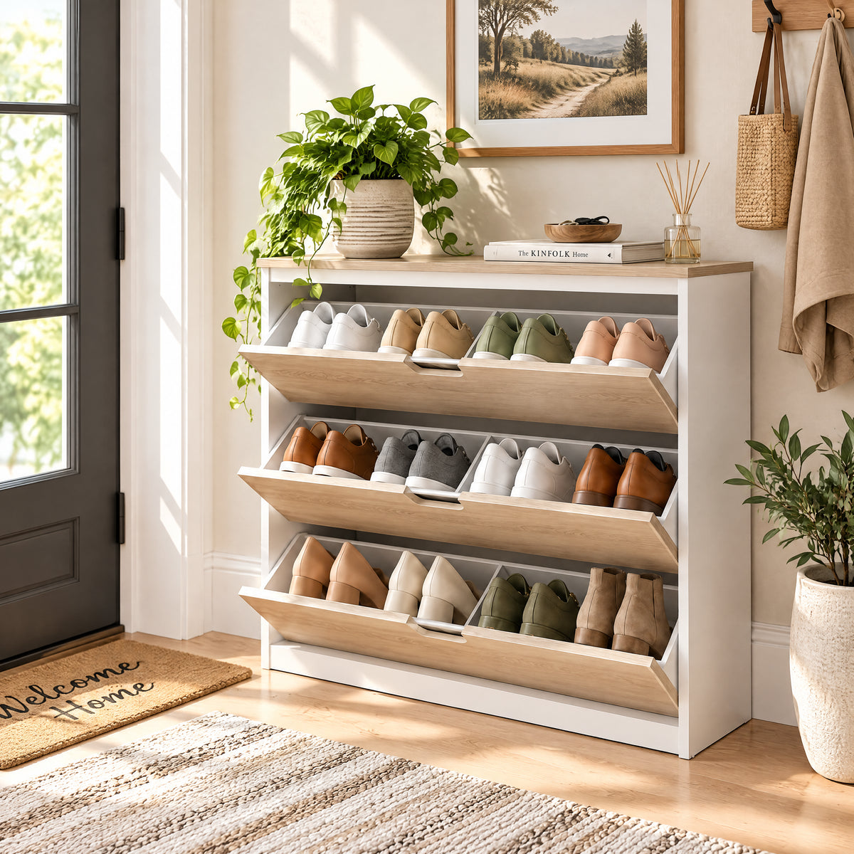 Orelvanna™ 3-Tier Entryway Shoe Storage Cabinet — image 4